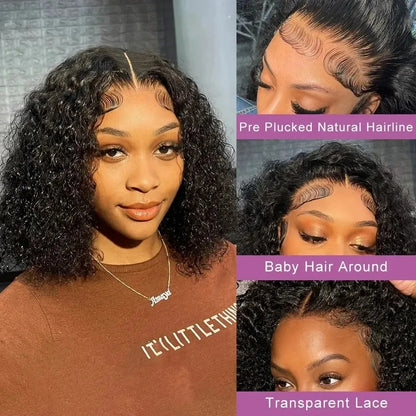 YKB Mongolian Afro Kinky Curly Bob Wig