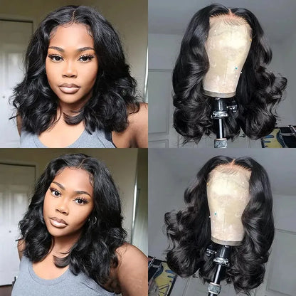 Body Wave Bob Wig – HD Lace Frontal, Water Wave