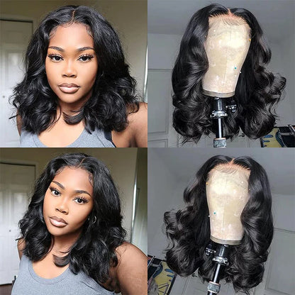 Body Wave Bob Wig – Lace Front, Full Volume"