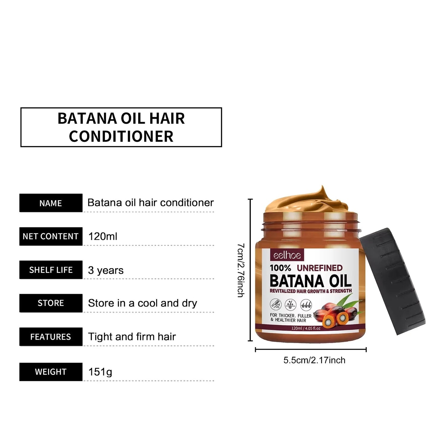 120ml Batana Hair Oil Mask