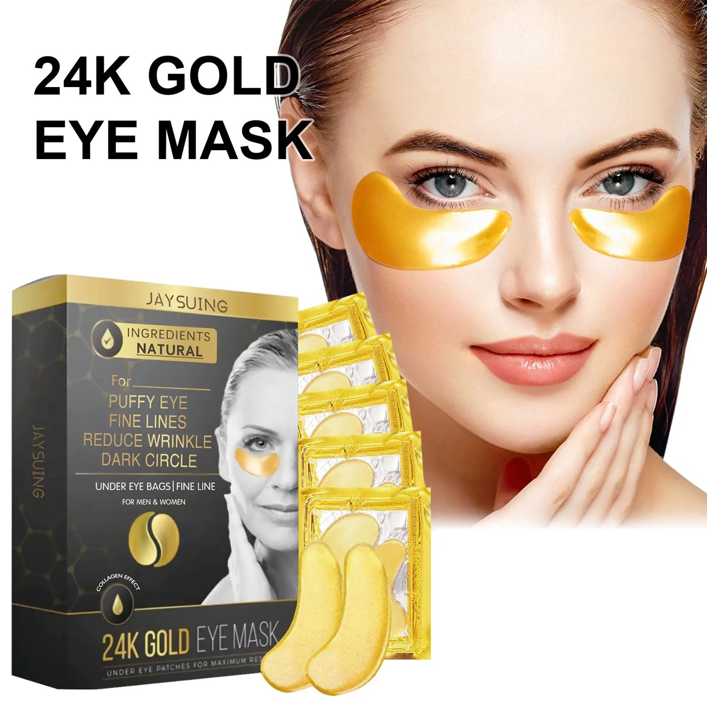 24K Gold Eye Mask for Puffiness & Wrinkles