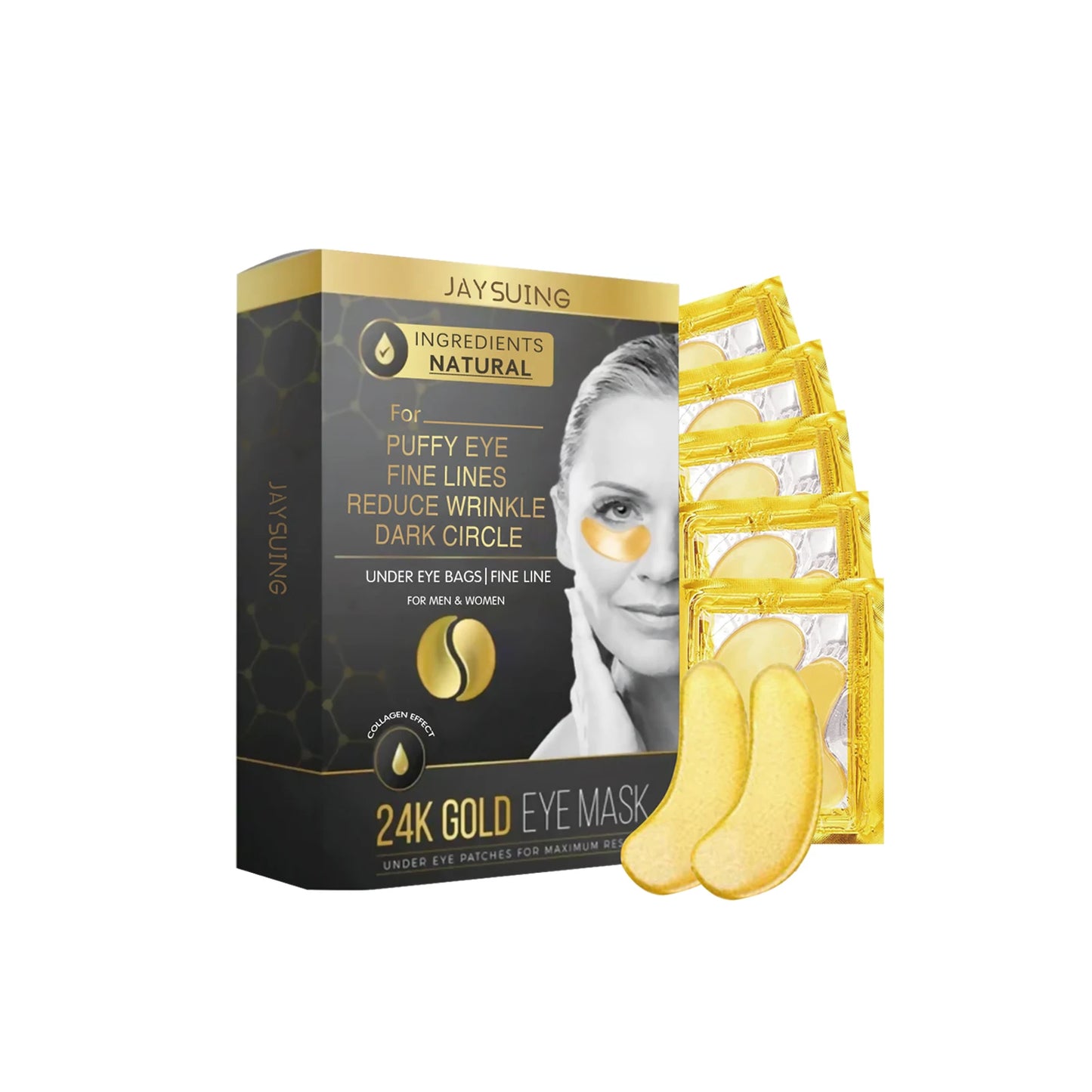 24K Gold Eye Mask for Puffiness & Wrinkles