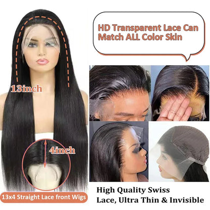 HD Transparent Straight Wig