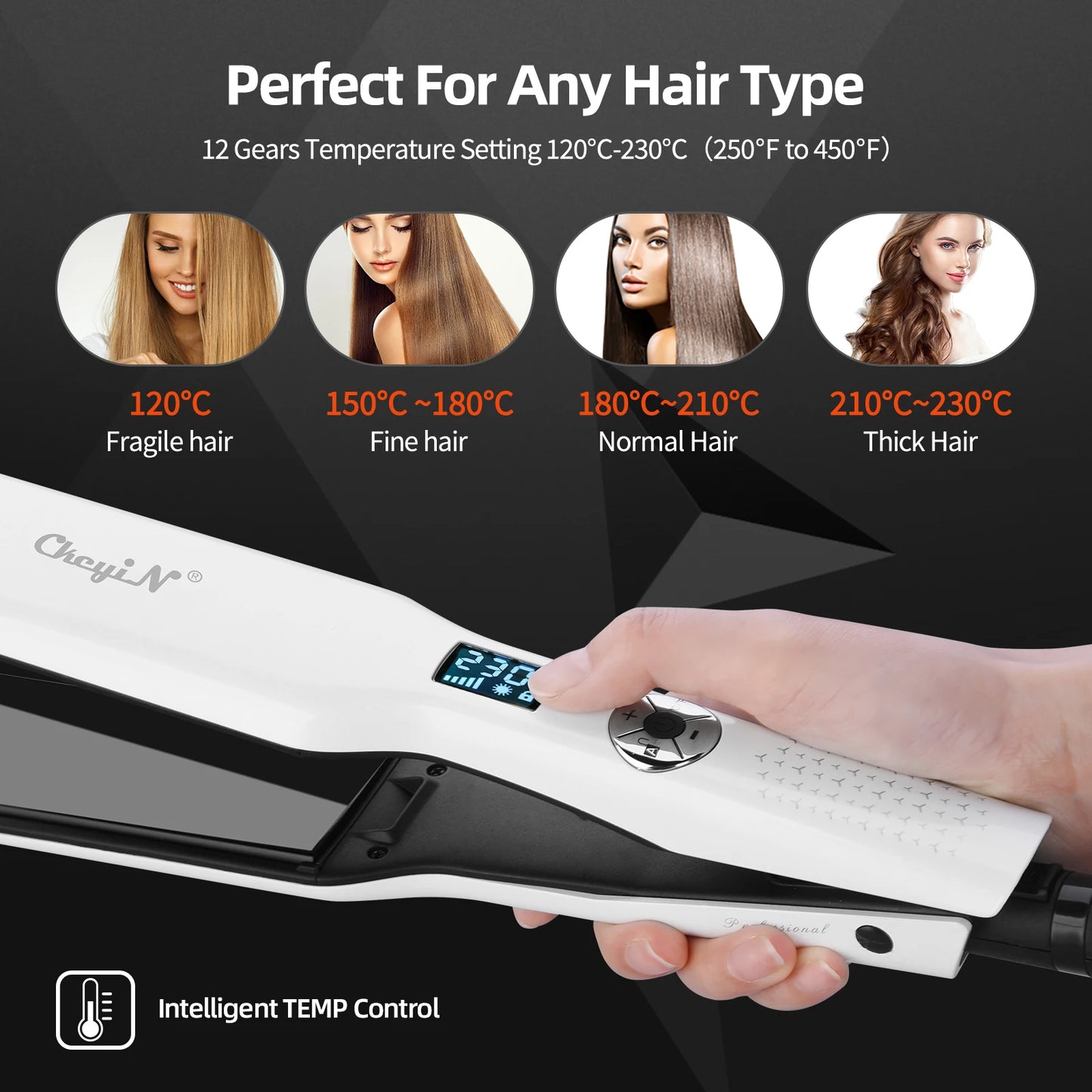 44mm Tourmaline Ceramic Hair Straightener