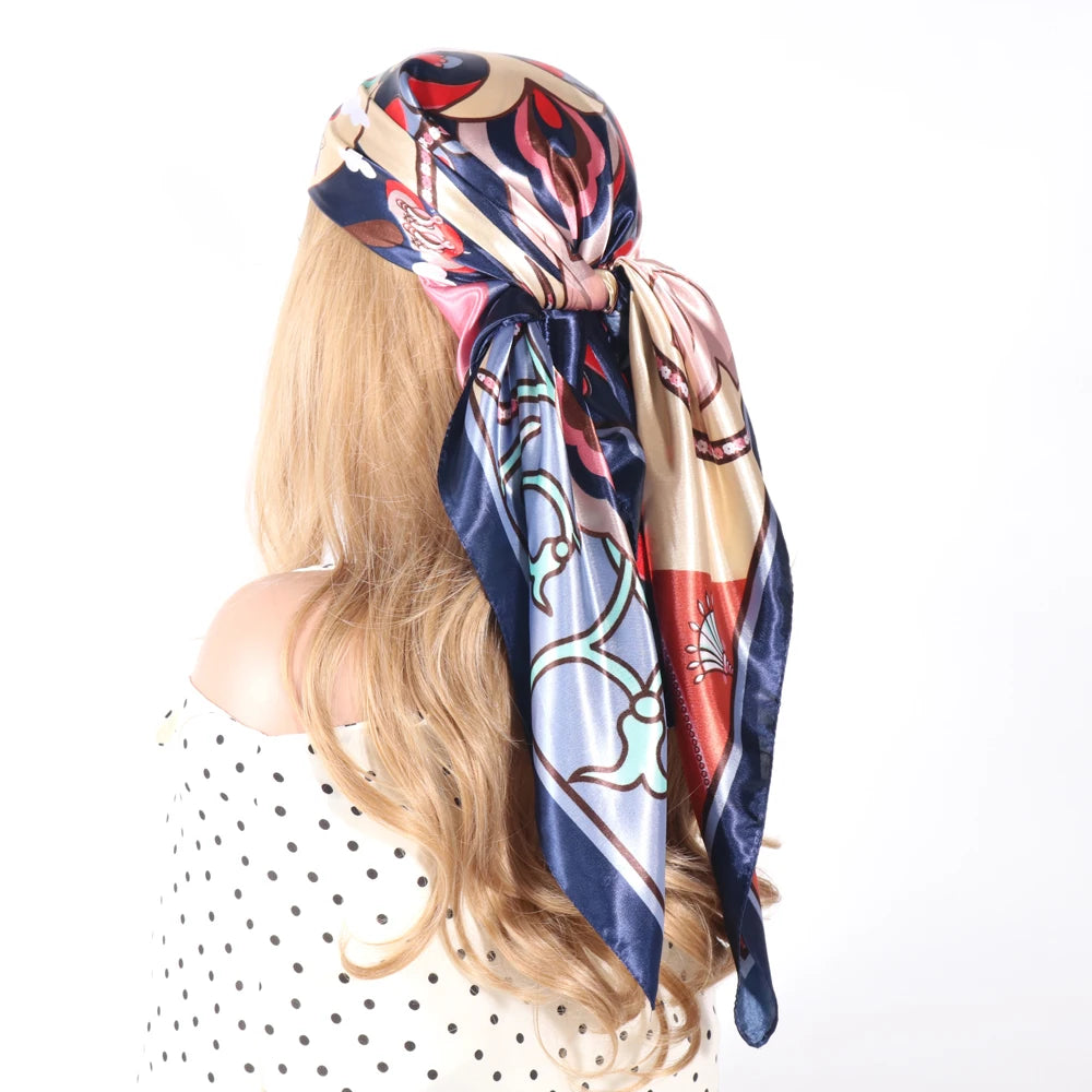 Silk Designer Scarf and Headwrap