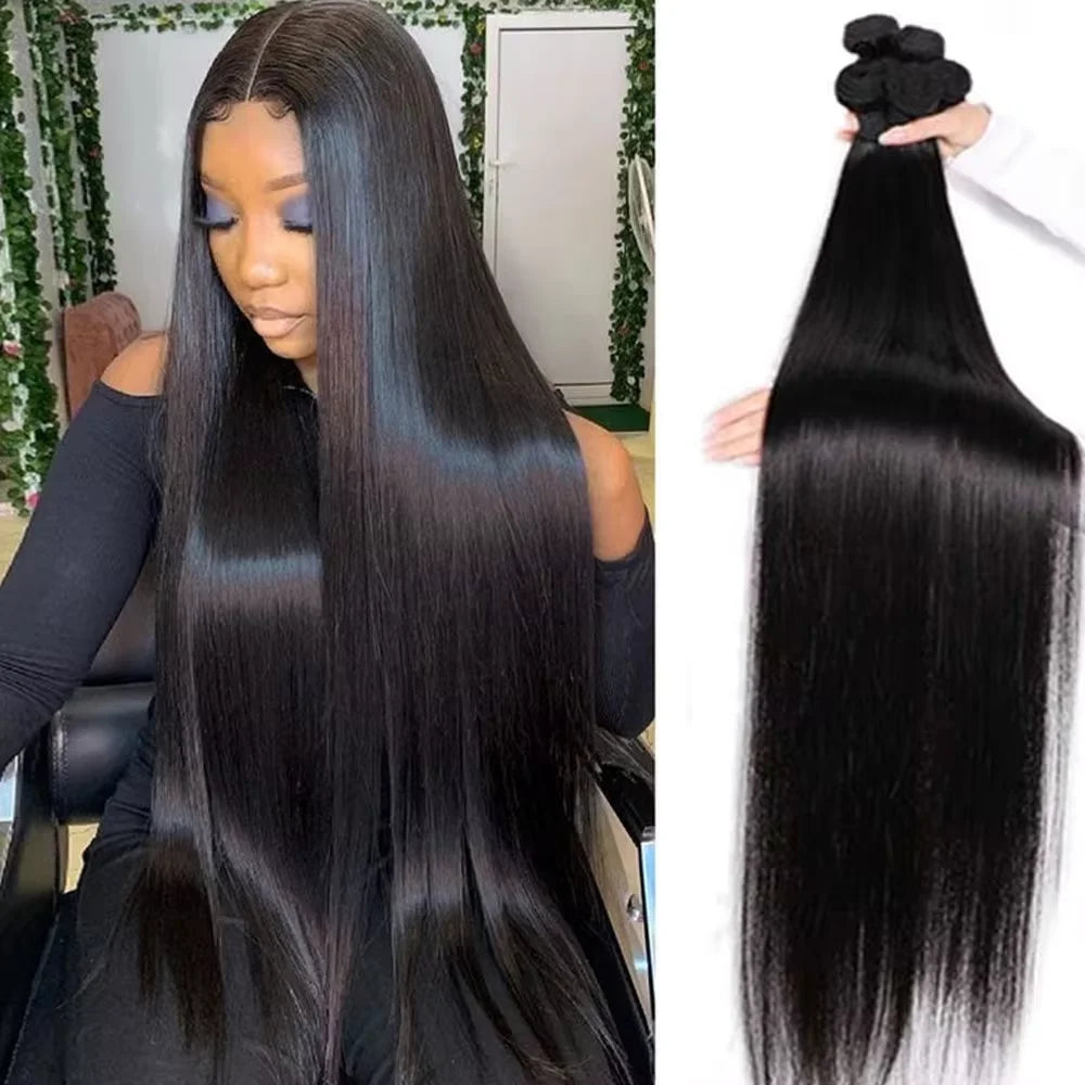 Natural Color Brazilian Remy Human Hair Bundles