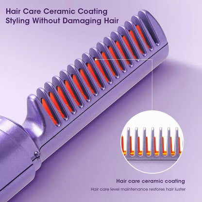 Electric Hot Hair Straightener Comb