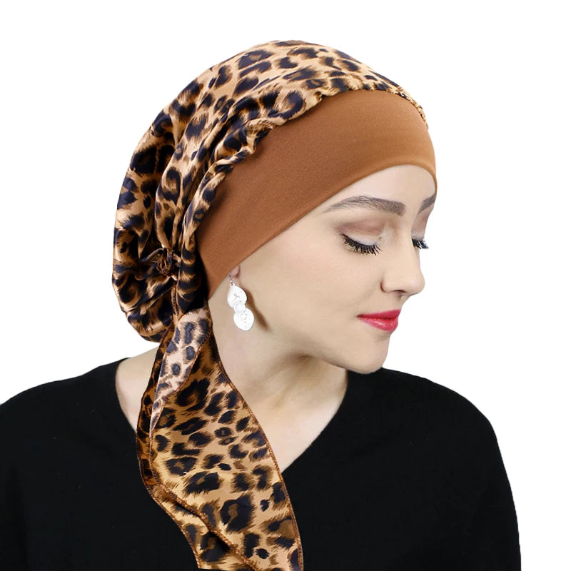 Printed Pre-Tie Headscarf Chemo Turban