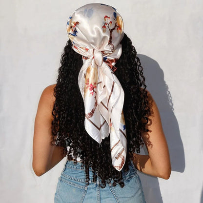 Silk Designer Scarf and Headwrap