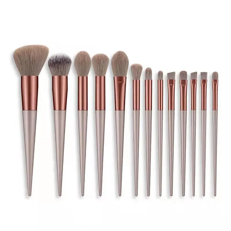 13-Piece Fluffy Makeup Brush Set