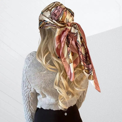 Silk Designer Scarf and Headwrap