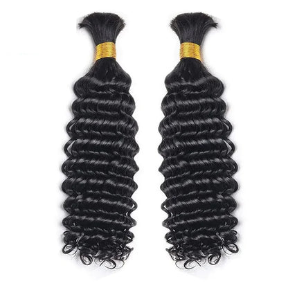 Bulk Deep Wave Human Hair Extensions