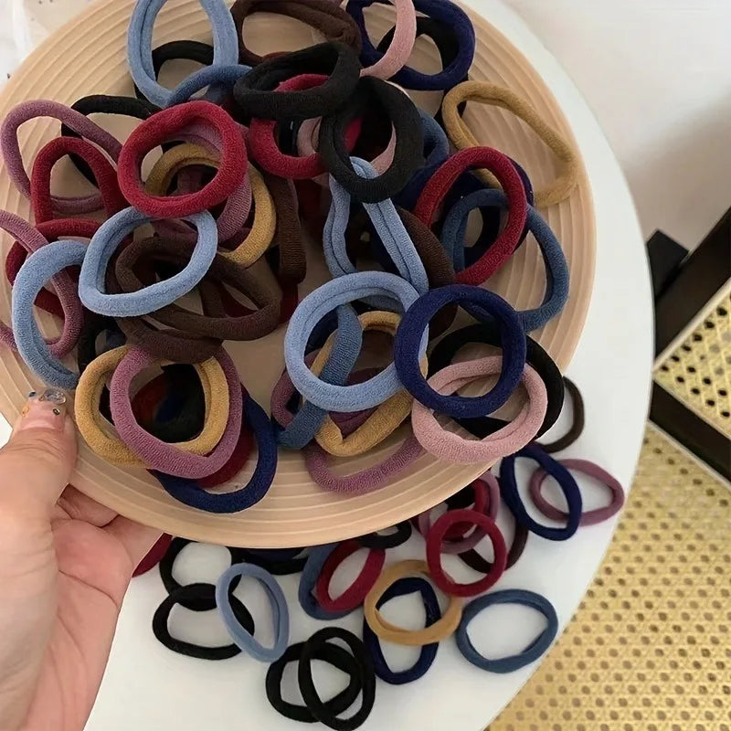 50PCS Candy Color Scrunchies