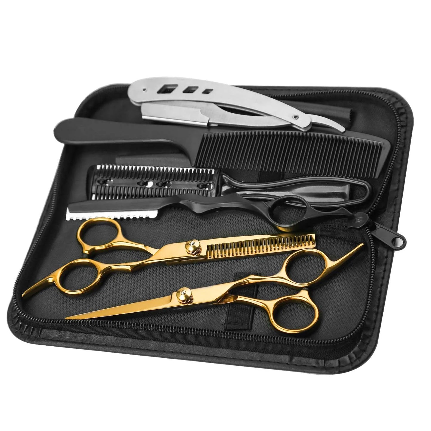 Pro Haircutting Scissors Set - 6'' Shears & Styling Tools