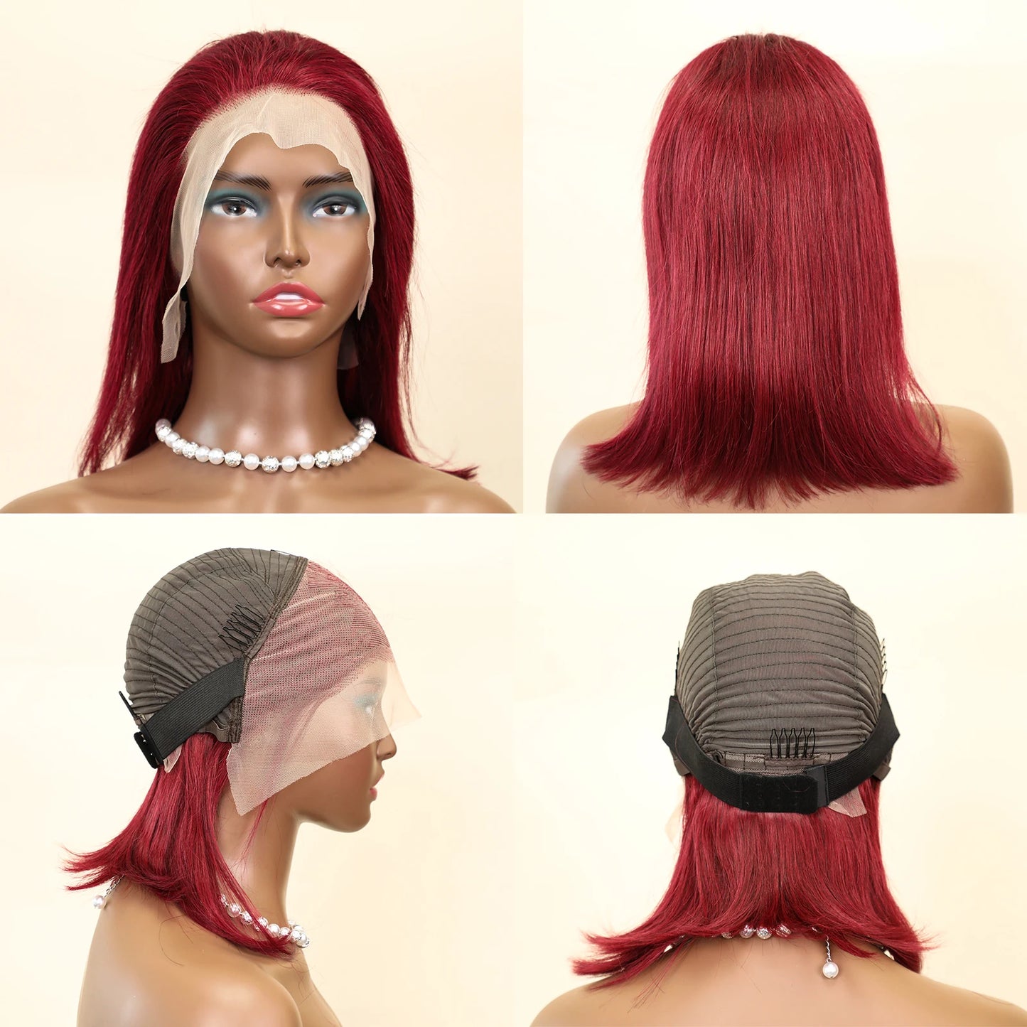 99J Burgundy Bob Wig