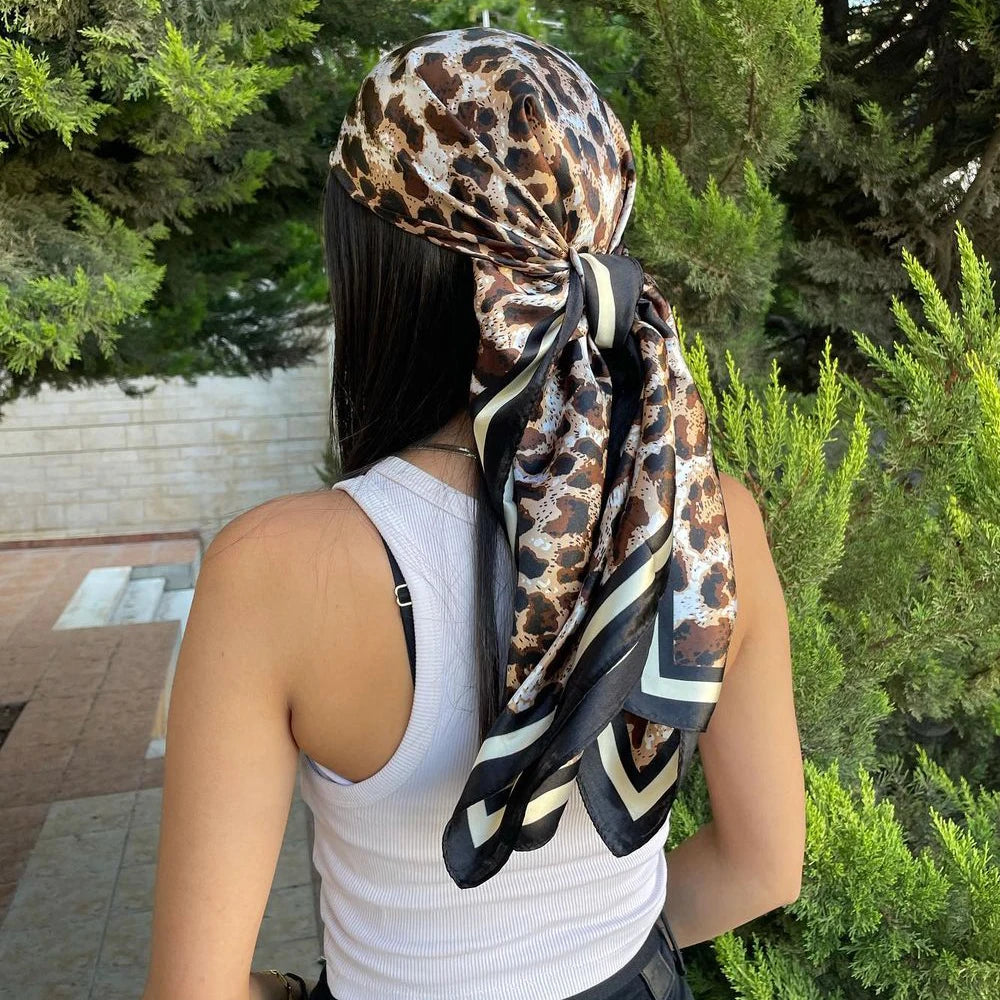 Silk Designer Scarf and Headwrap