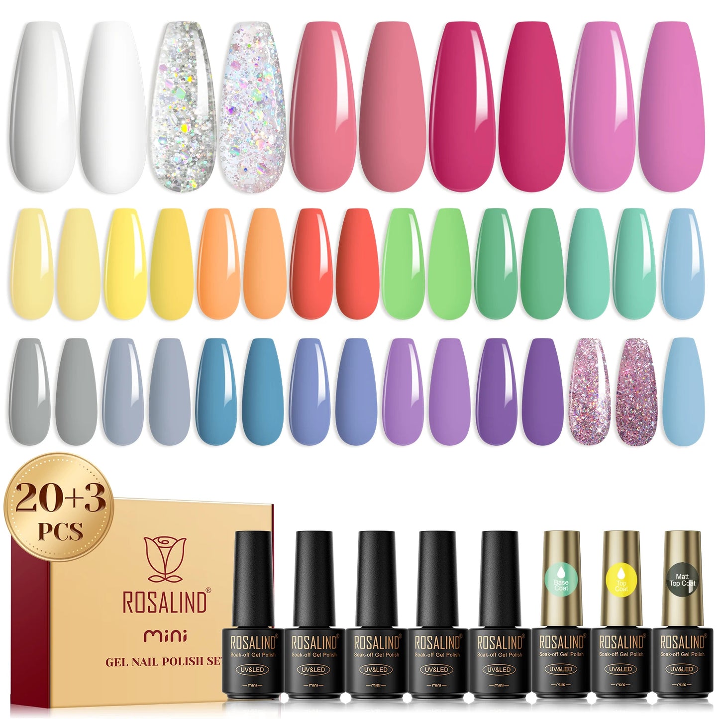 24pcs Gel Nail Polish Set