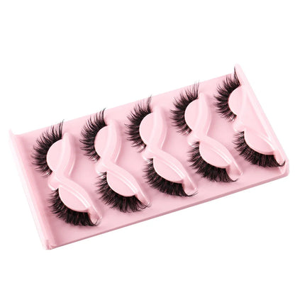 5 Pairs Cat Eye Faux Mink Lashes