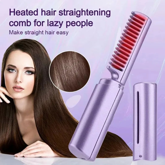 Electric Hot Hair Straightener Comb