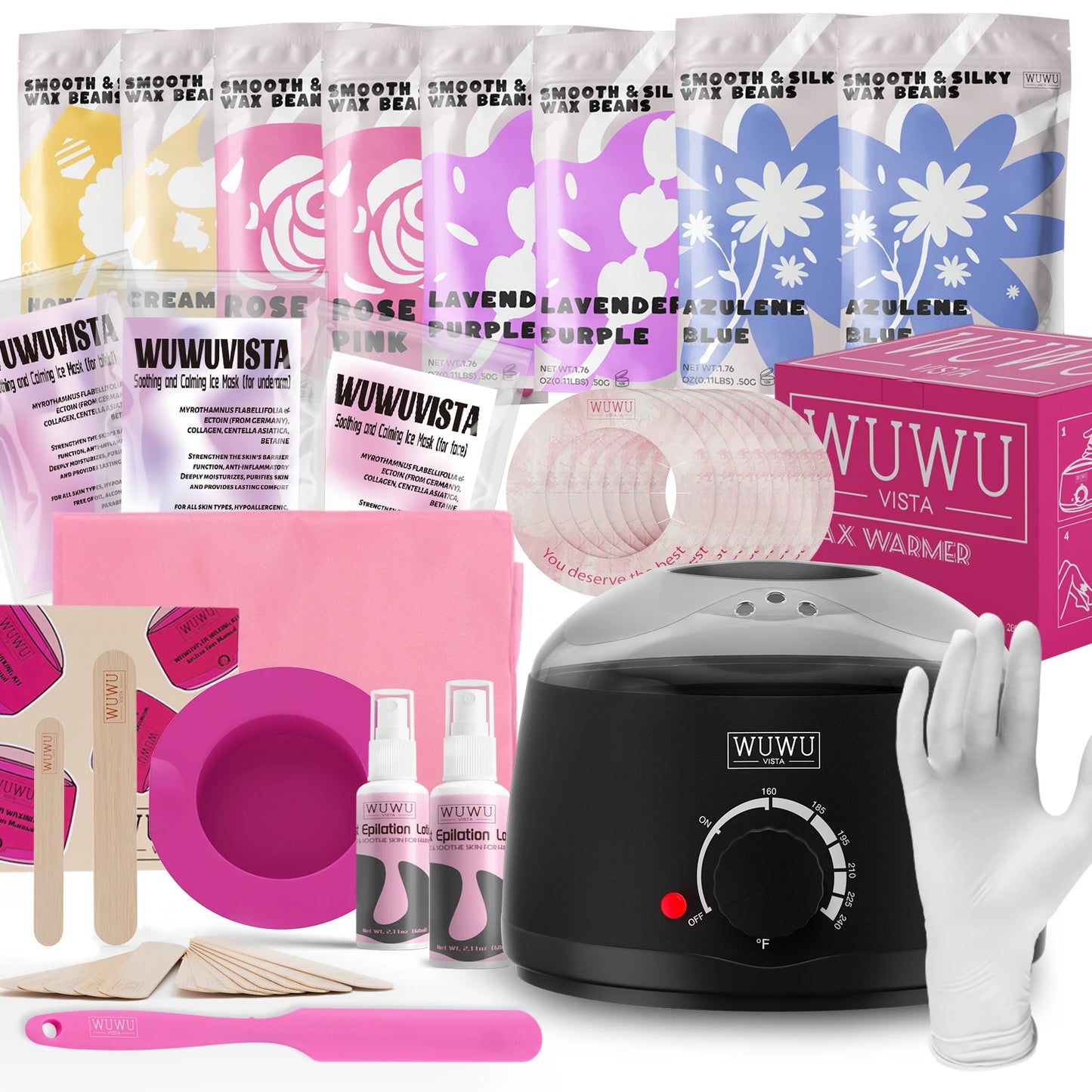 WUWUVISTA 69-Piece Waxing Kit