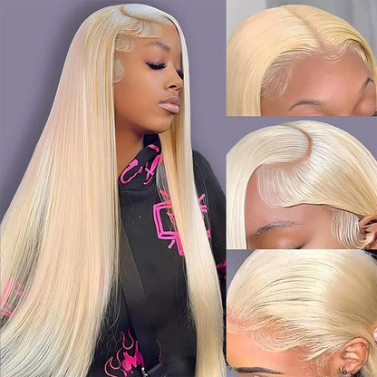 Blonde 613 Lace Front Wig – HD, Pre-Plucked, Dyeable