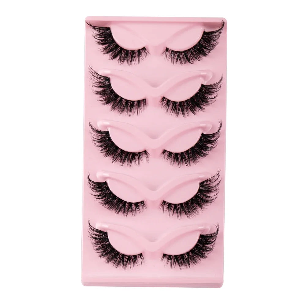 5 Pairs Cat Eye Faux Mink Lashes