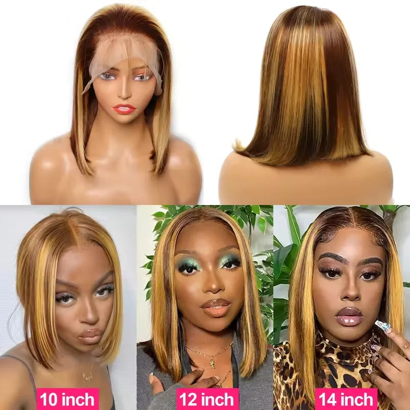 4/27 Ombre Highlight Bob Wig