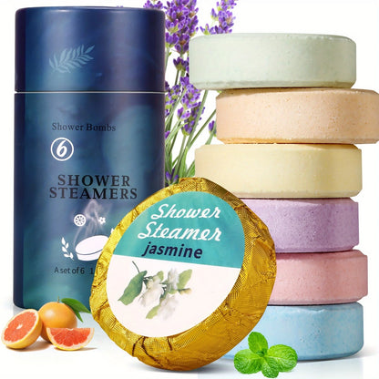 6-Pack Aromatherapy Shower Steamers Gift Set