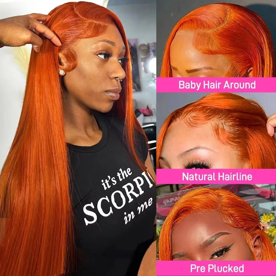 Luvin Ginger Orange Lace Front Wig – HD, Pre-Plucked