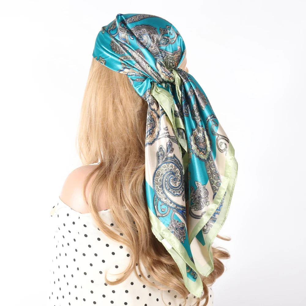 Silk Designer Scarf and Headwrap