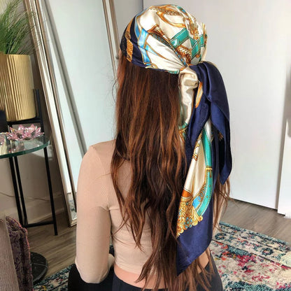 Silk Designer Scarf and Headwrap