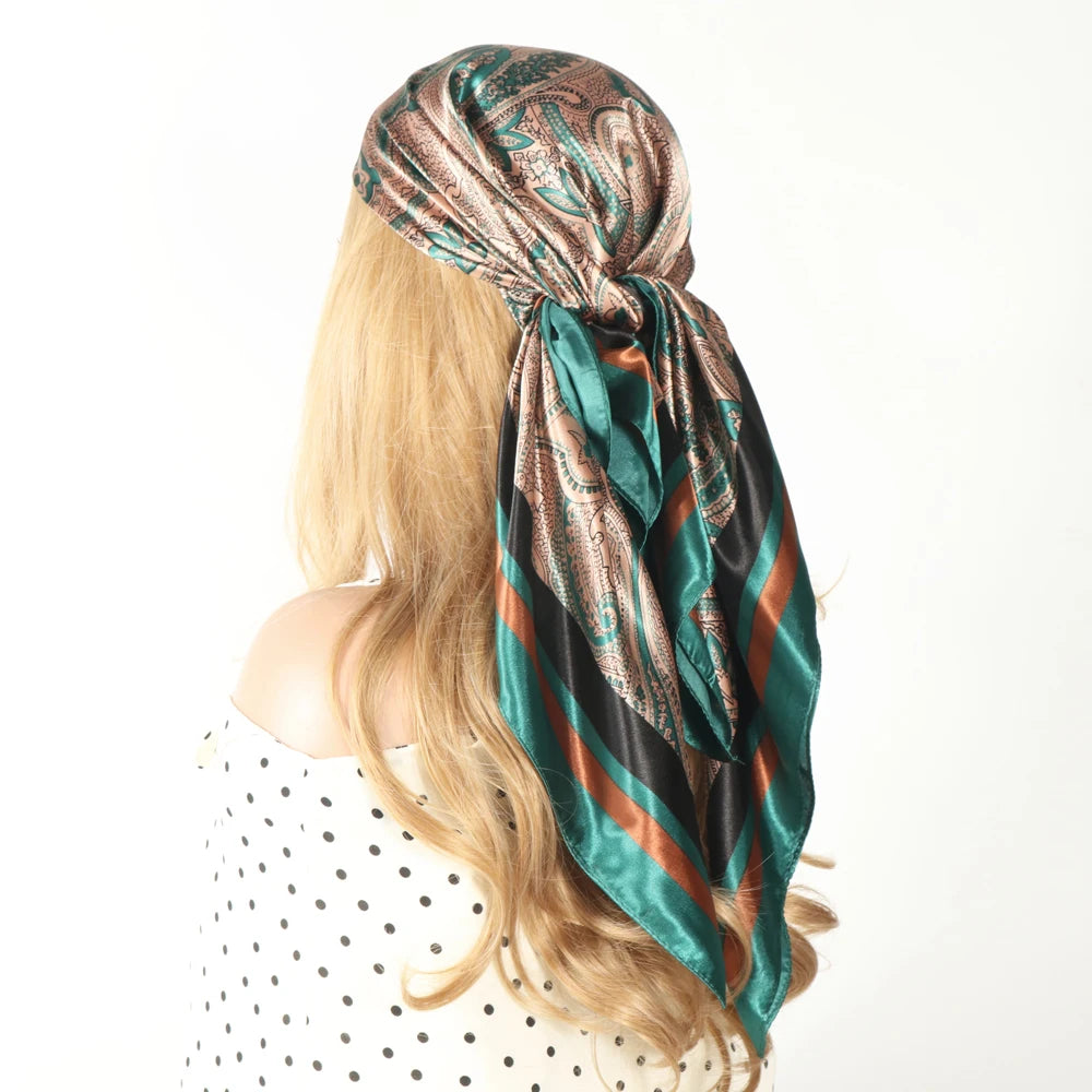 Silk Designer Scarf and Headwrap