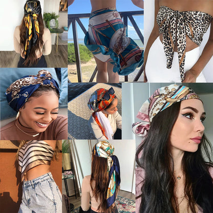 Silk Designer Scarf and Headwrap