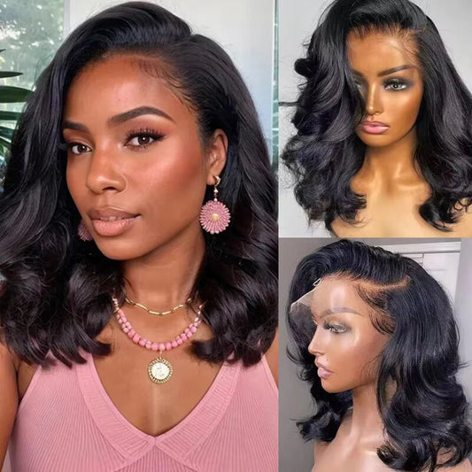 Body Wave Bob Wig – Lace Front, Full Volume"