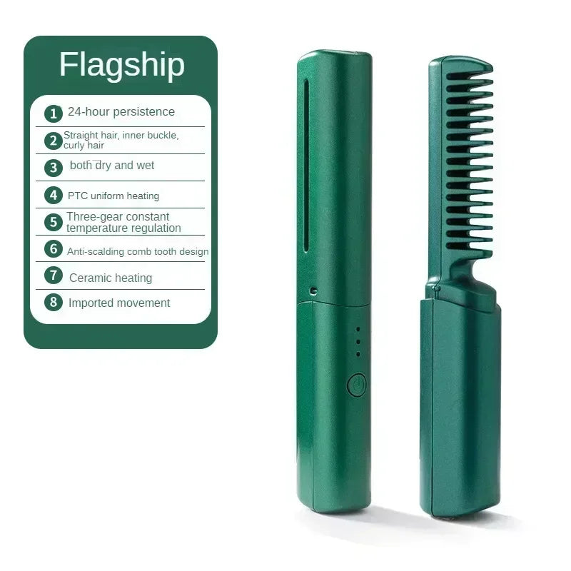 Electric Hot Hair Straightener Comb