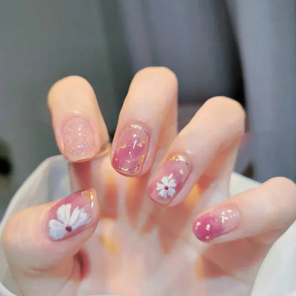 Spring Floral Press Nails