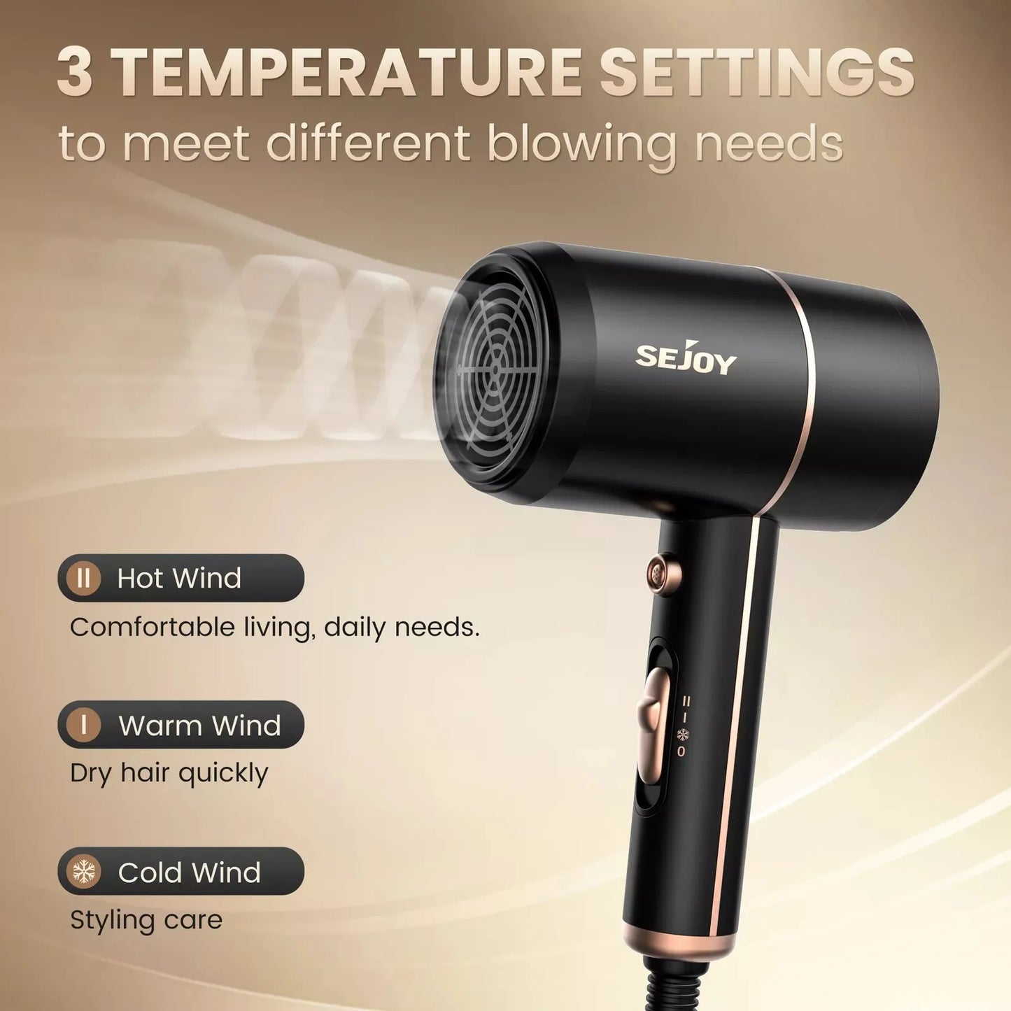 1800W Ionic Salon Hair Dryer