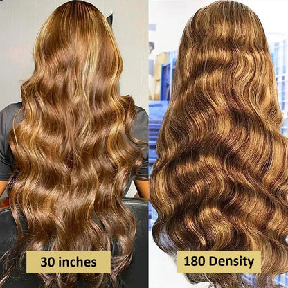 Honey Blonde Body Wave 360 Lace Front Wig