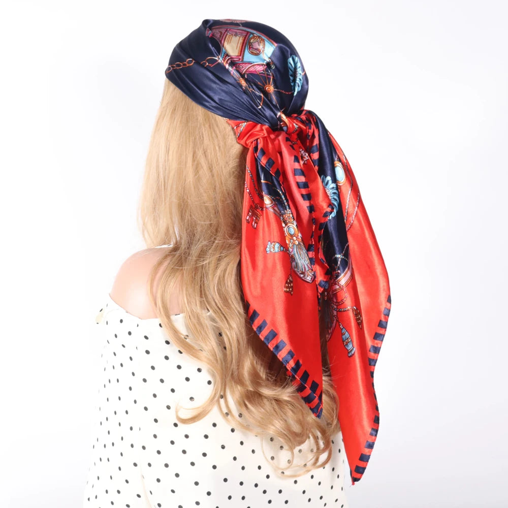 Silk Designer Scarf and Headwrap