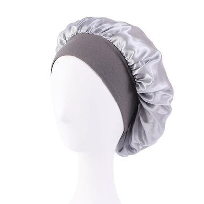 Satin Wide Brim Sleep Cap