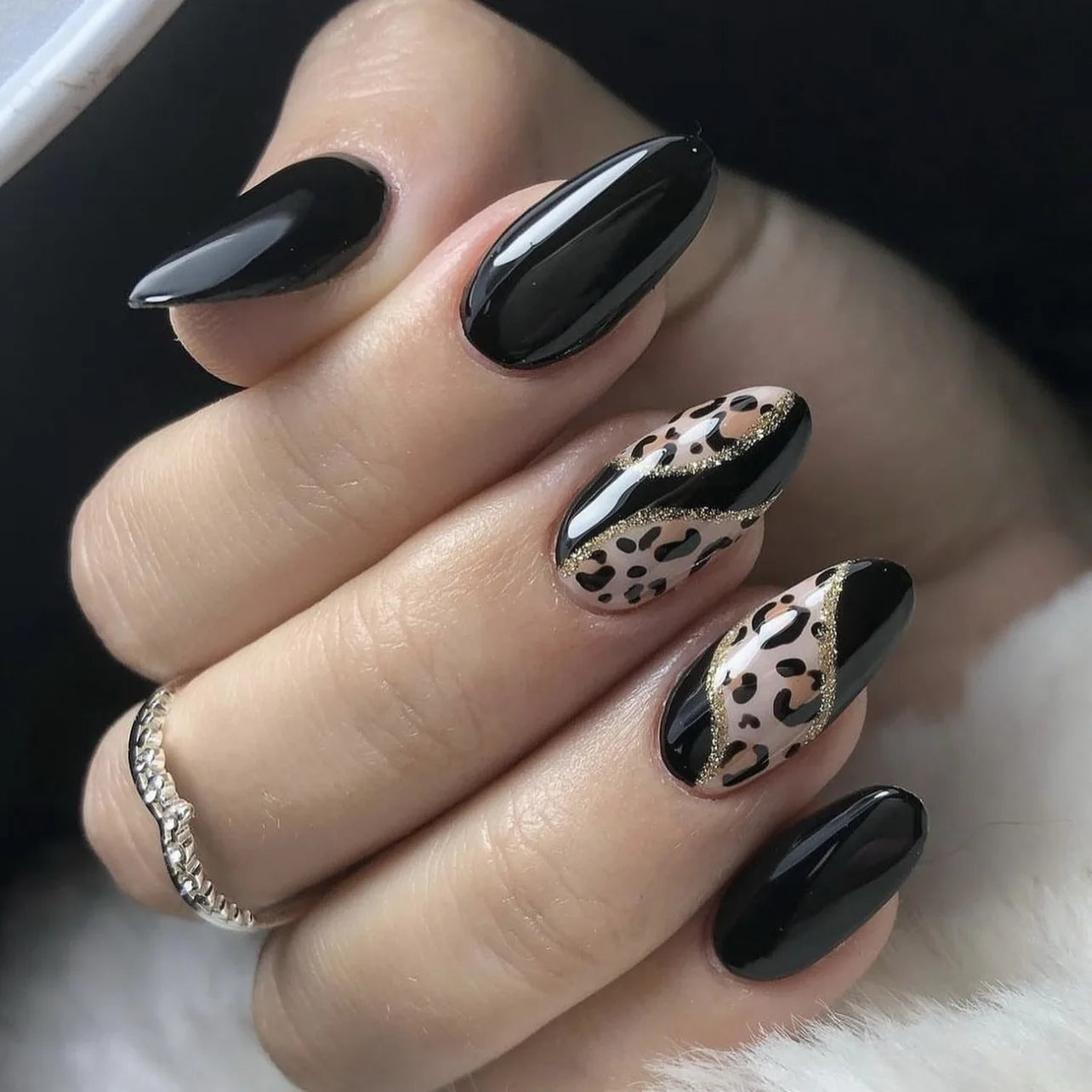 Matte Almond Press Nails