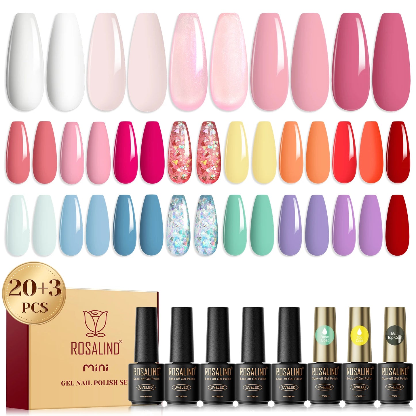 24pcs Gel Nail Polish Set