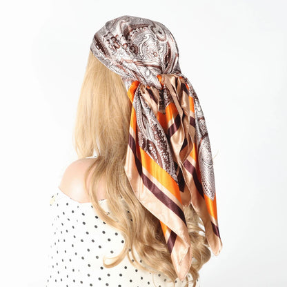 Silk Designer Scarf and Headwrap