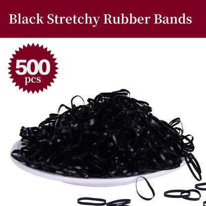 Black Hair Elastics  Ponytail Holders & Hair Ties