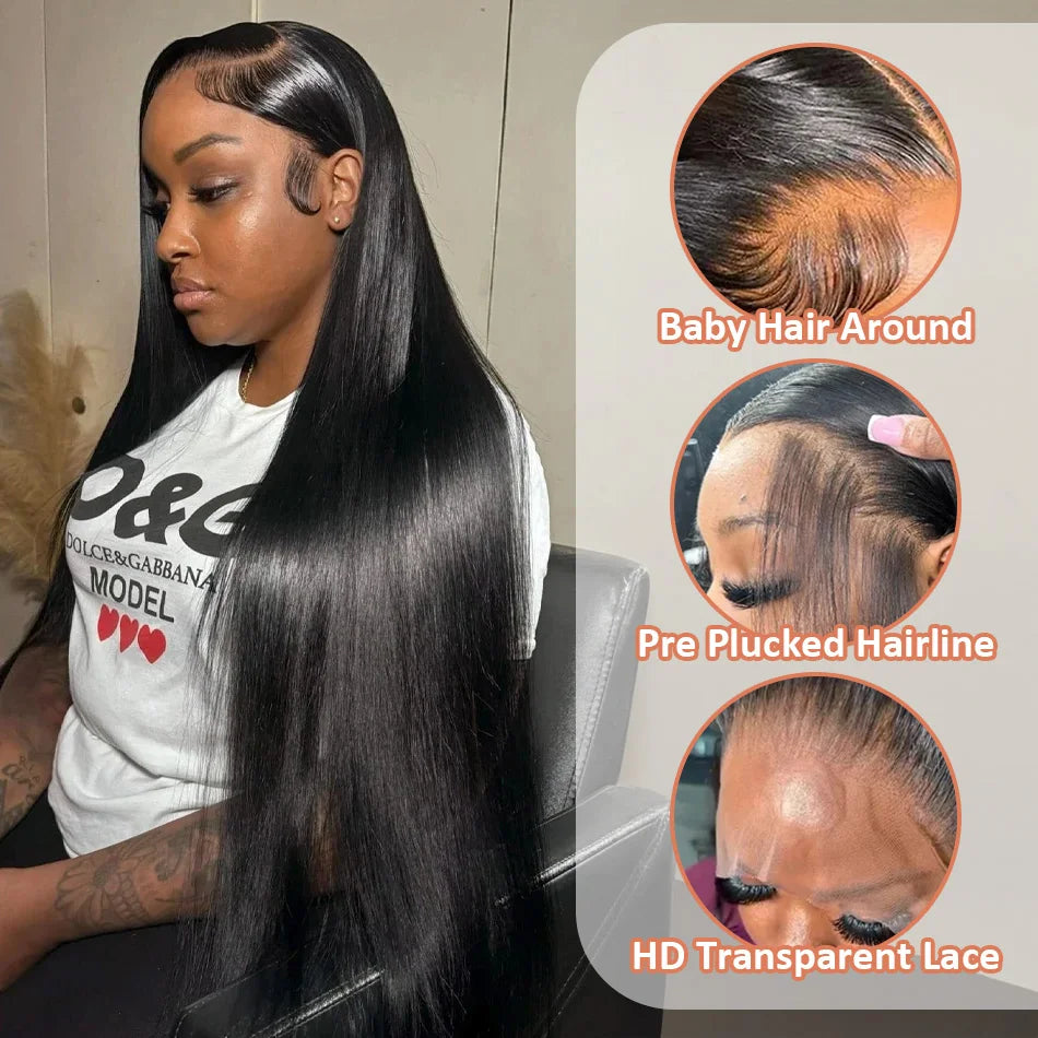 HD Transparent Straight Wig