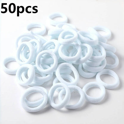 50PCS Candy Color Scrunchies