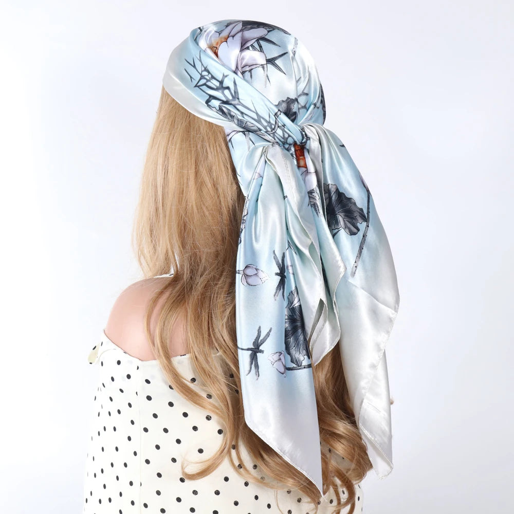 Silk Designer Scarf and Headwrap