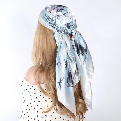 Silk Designer Scarf and Headwrap