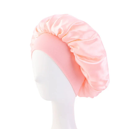 Satin Wide Brim Sleep Cap