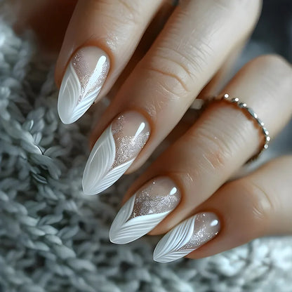 Matte Almond Press Nails